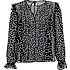 VRS dame chiffon bluse str. XL - sort