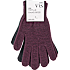 VRS dame 2-pak tryllehandsker str. onesize - sort/bordeaux