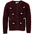 VRS børne cardigan str. 146/152 - bordeaux