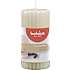 Rillet duftbloklys 6x12 cm - hvid