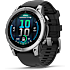 Garmin Fenix E smartwatch - sort/sølvfarvet