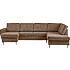 Rom Nordic venstrevendt U-sofa - taupe