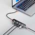Deltaco USB hub 4-port - transparent