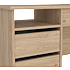 Function Plus skrivebord med 4 skuffer - trælook