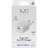 X2O 35W dobbelt hjemmelader USB-C/A GaN - Hvid