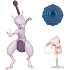 Pokémon Mewtwo og Mew figursæt 2-pak