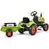Falk Toys Claas traktor med trailer - Grøn