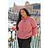 VRS dame bluse med raglan ærmer str. 46 - rosa