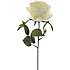 Kunstig blomsterstilk rose simone - hvid