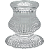 Lysestage rillet 6 cm - klar