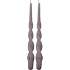 Windsor snoede stagelys 28 cm 2-pak - sandfarvet