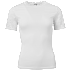 VRS dame rib T-shirt med blondeærmer str. M - hvid