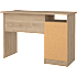 Function Plus skrivebord med 3 skuffer - trælook