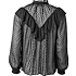 VRS dame transparent bluse med flæser str. S - sort