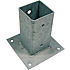 Stolpefod varmgalvaniseret 97 x 97 mm H: 150 mm
