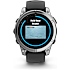 Garmin Fenix E smartwatch - sort/sølvfarvet