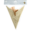 Dekorationsstjerne med glitter 50 cm - guld