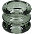 Lysestage glas H: 6,2 cm - grøn