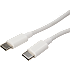 Elworks USB-C til USB-C stofkabel - hvid