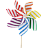 Vindmølle L 74 cm - flere varianter - assorteret