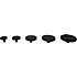 Knop knager - sort