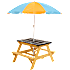Børnepicnicbord med parasol