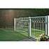 Panelhegn med deko "X", 750 x 2000 mm - galvaniseret