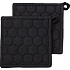 Salling 2-pak grydelapper 20x20 cm - sort