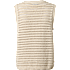 VRS dame pointelle strikvest str. M - beige