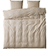 Salling sengetøj 200x220 cm - beige og hvid strib