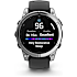 Garmin Fenix E smartwatch - sort/sølvfarvet