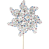 Vindmølle L 74 cm - flere varianter - assorteret