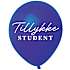 Latexballon "Tillykke student" Ø: 60 cm - blå