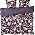 MAISON Lux sengetøj 200x220 cm - blomster på brun bund