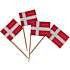 Salling kageflag med træpind 50-pak H:7 cm