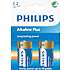 Philips Alkaline Plus C batterier 2-pak
