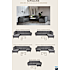 Rom Nordic 2,5 personers sofa - lysegrå