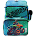 Danpen Junior skoletaske - grøn monstertruck
