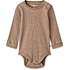 Tiny One baby body str. 74 - brun