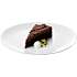Relief desserttallerken - hvid - 20 cm