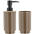 Lea sæbedispenser og tandkrus - beige