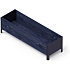 Pindstrup Modern højbed 118x36 cm - sort
