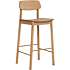 Barlow barstol - lakeret egetræsfinér