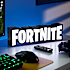 Fortnite Logo lampe - multifarvet