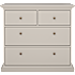 Paris kommode med 4 skuffer - beige