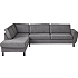 Rom Nordic venstrevendt open-end sofa - antracit