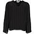 VRS dame plissé bluse str. XL - sort
