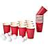 Salling partyspil beerpong i pap - rød