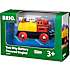 BRIO 33594 Batteridrevet tovejs lokomotiv, rødt/gult