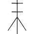 Sinox Tripod drejbar TV gulvstand til 45"-65" - sort